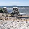 Solsäng Svart Aluminium Amalfi