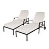 Solsäng Svart Aluminium Amalfi