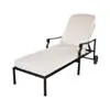 Solsäng Svart Aluminium Amalfi
