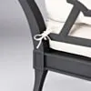 Loungegrupp Utomhus Svart Aluminium 5-pers - St Tropez