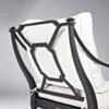 Loungefåtölj Svart 2-pack Aluminium St Tropez