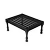 Fotpall Utomhus Svart 2-pack Aluminium St Tropez
