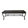 Matgrupp Utomhus 8 Stolar Svart Aluminium - Lugano 213cm