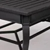 Matgrupp Utomhus 8 Stolar Svart Aluminium - Lugano 213cm
