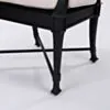 Matgrupp Utomhus Runt Bord 6 stolar Svart Aluminium - St Tropez Ø122cm