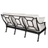 Loungesoffa Svart Aluminium St Tropez 3-sits