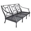 Loungegrupp Utomhus Svart Aluminium 5-pers - St Tropez