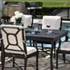 Matgrupp Utomhus 8 stolar Svart Aluminium - St Tropez 213cm