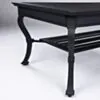 Loungegrupp Utomhus Svart Aluminium 5-pers - St Tropez
