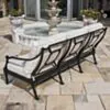 Loungegrupp Utomhus Svart Aluminium 5-pers - St Tropez