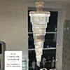 Stor Kristallkrona Ø80xH260cm Mansion Guld