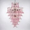 Kristallkrona Ø80xH110cm Mässing/Rosa - Livorno