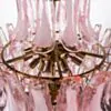 Kristallkrona Ø80xH110cm Mässing/Rosa - Livorno