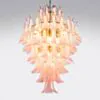Kristallkrona Ø80xH110cm Mässing/Rosa - Livorno