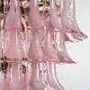 Kristallkrona Ø80xH110cm Mässing/Rosa - Livorno