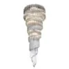 Kristallkrona Spiral Ø55xH142cm Svart/Klar - Antibes