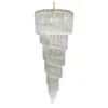 Kristallkrona Spiral Ø55xH142cm Mässing/Klar - Antibes