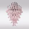 Kristallkrona Ø80xH110cm Krom/Rosa - Livorno