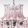 Kristallkrona Ø80xH110cm Krom/Rosa - Livorno