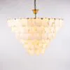 Takkrona Ø110xH90cm Marmor/Mässing - Trieste