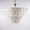 Takkrona Ø110xH90cm Marmor/Mässing - Trieste