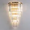 Kristall Vägglampa Valence Guld H80cm