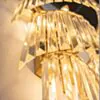 Kristall Vägglampa Valence Guld H80cm