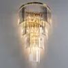 Kristall Vägglampa Valence Guld H80cm