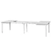 Stort Matsalsbord 320cm Vit Gripsholm Massiv Ek