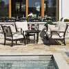 Loungeset Svart Aluminium 5-pers - Florence 
