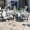 Loungeset Svart Aluminium 5-pers - Florence 