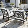 Loungeset Svart Aluminium 5-pers - Florence 