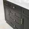 Kommod Badrum 120cm Colorado Svart - Vit Marmor