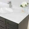 Kommod Badrum 120cm Colorado Svart - Vit Marmor