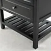 Kommod Badrum 80cm Svart Utah - Vit Marmor