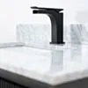 Badrumskommod Svart 80cm Vit Marmor - Båstad