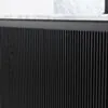 Badrumskommod Svart 80cm Vit Marmor - Båstad