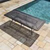 Matbord Utomhus Svart Aluminium Toscana 280cm