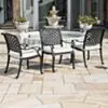 Matstol Utomhus 1-pack Svart Aluminium - Salerno
