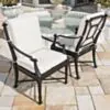Matstol Utomhus 2-pack Svart Aluminium St Tropez