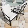 Matstol Utomhus 2-pack Svart Aluminium St Tropez