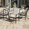 Matstol Utomhus 2-pack Svart Aluminium St Tropez