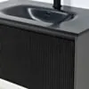 Badrumskommod Svart 80cm Svart Helgjuten - Båstad