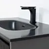 Badrumskommod Svart 80cm Svart Helgjuten - Båstad