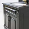 Kommod Badrum 80cm Nashville Svart - Svart Granit