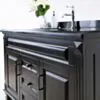 Kommod Badrum 120cm Nashville Svart - Svart Granit