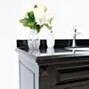 Kommod Badrum 120cm Nashville Svart - Svart Granit