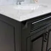 Kommod Badrum 80cm Nashville Svart - Vit Marmor