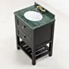 Kommod Badrum 60cm Svart Utah - Grön Marmor