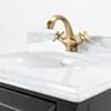 Kommod Badrum 60cm Svart Utah - Vit Marmor
